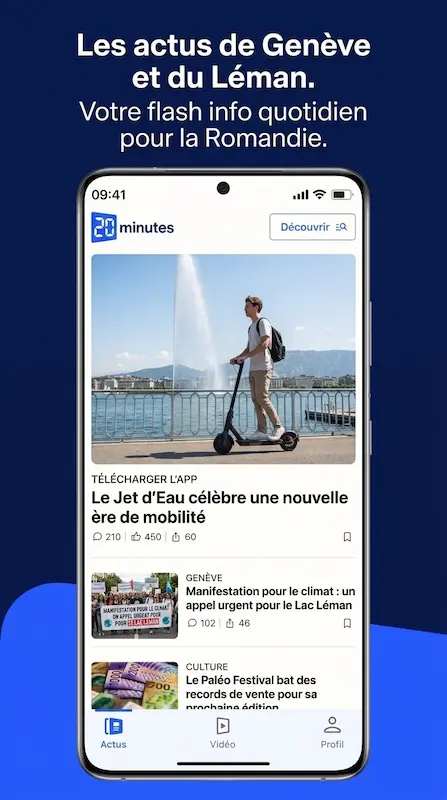 Capture d'écran de l'application 20 minutes sur Android