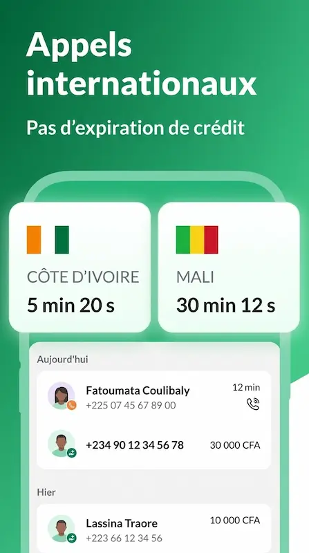 Capture d'écran de l'appli Libon sur Android