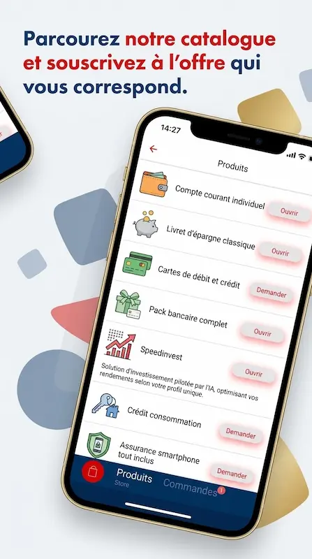 Capture d'écran de l'appli S-Net Mobile sur Android